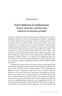 Downloaded from Brill.Com09/28/2021 06:58:20AM Via Free Access 68 a Literary Mirror Poetry Has Always Remained the Primary Mode