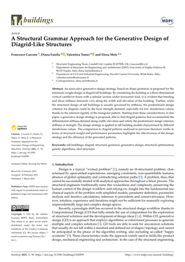 A Structural Grammar Approach for the Generative Design of Diagrid-Like Structures