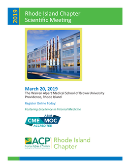 Rhode Island Chapter Scientific Meeting