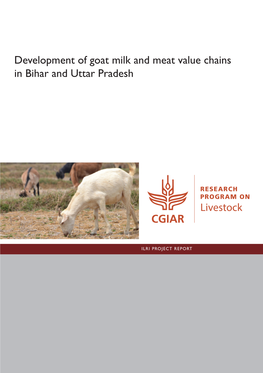 Development of Goat Milk and Meat Value Chains in Bihar and Uttar Pradesh