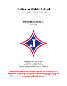JMS Student Handbook