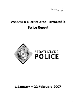 Wishaw & District Area Partnership Police Report 1 January