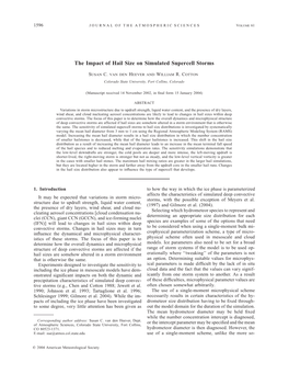 The Impact of Hail Size on Simulated Supercell Storms