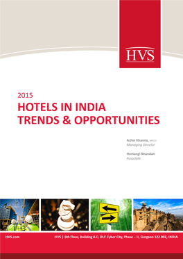 2015 Hotels in India: Trends & Opportunities