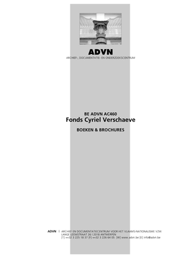 Fonds Cyriel Verschaeve