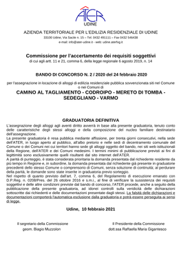 VARMO Commissione Per L'accertamento Dei Requisiti Soggettiv