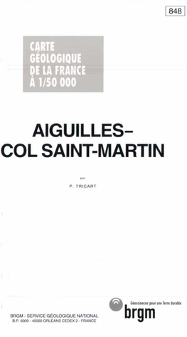 Aiguilles- Col Saint-Martin À 1/50 000