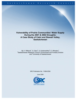 A Case Study of Cabri and Stewart Valley, Saskatchewan