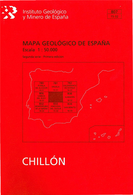 MAPA GEOLÓGICO DE ESPAÑA Escala 1:50.000