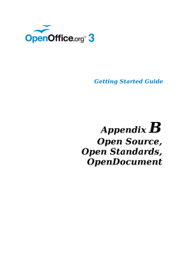 Open Source, Open Standards, Opendocument Copyright