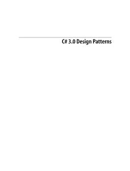 C# 3.0 Design Patterns Other Microsoft .NET Resources from O’Reilly