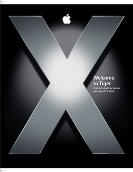 Tiger Find out What You Can Do with Mac OS X V10.4