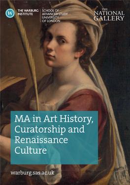 MA in Art History, Curatorship And