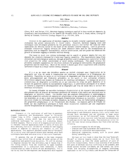 Borehole Logging Techniques Applied to Base Metal Ore Deposits; !!3: Geophysics and Geochemistry in the Search for Metallic Ores; Peter J