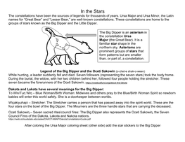 Big Dipper Coloring Sheet