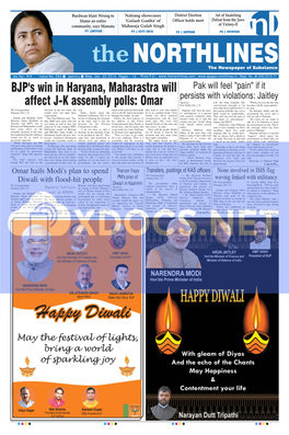 BJP's Win in Haryana, Maharastra Will Affect JK Assembly Polls