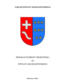 PROGRAM OCHRONY ŚRODOWISKA Dla POWIATU