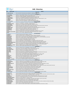 UAE - Branches