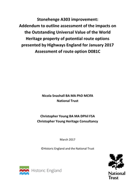 Stonehenge OUV Impacts Assessment 3