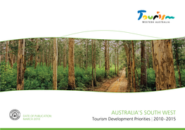 Australia's South West Tourism Development Priorities 2010-15