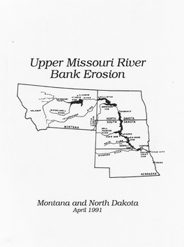 Upper Missouri River Bank Erosion Montana and North Dakota 1991