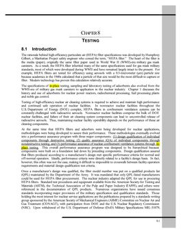 DOE-HDBK-1169-2003; DOE Handbook Nuclear Air Cleaning