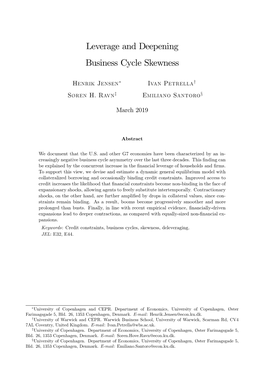 Leverage and Deepening Business Cycle Skewness