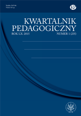 Kwartalnik Pedagogiczny 2015/1 (235)