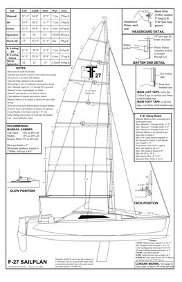 F-27 Sail Plan