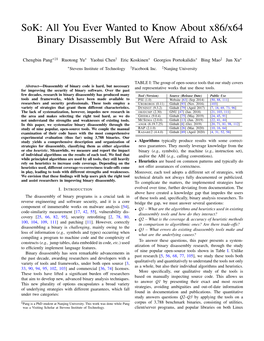 All You Ever Wanted to Know About X86/X64 Binary Disassembly but Were Afraid to Ask