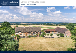Jeffries Cottage, Alton, Gu34 3Bl Guide Price £1,495,000