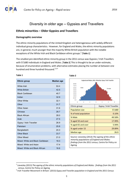 Diversity in Older Age – Gypsies and Travellers