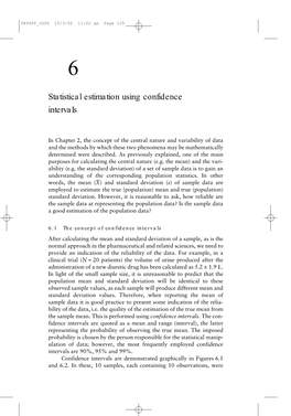 Statistical Estimation Using Confidence Intervals