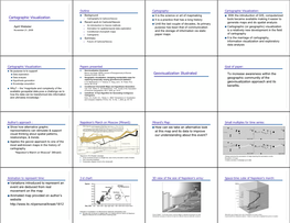 Cartographic Visualization Geovisualization Illustrated