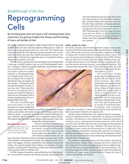 Reprogramming Cells