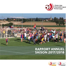 Rapport Annuel Saison 2017/2018 2 Rapport Annuel Saison 2017/2018 Rapport Annuel Saison 2017/2018 3