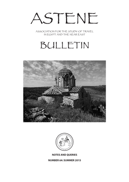 Bulletin 64 : Summer 2015 Subscriptions and Membership Renewal