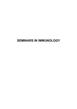 Seminars in Immunology