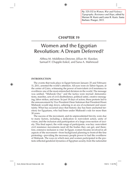 Women and the Egyptian Revolution: a Dream Deferred?