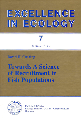 Towards a Science of Recruitment in Fish Populations