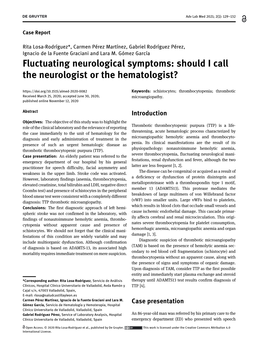 Fluctuating Neurological Symptoms: Should I Call the Neurologist Or The