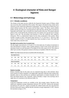 The Hydrobiology of Keta and Songor Lagoons