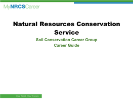 NRCS Soil Conservation Group Career Guide