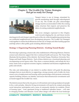 Chapter 2: the Livable City Vision: Strategies That Get Us Ready for Change