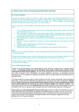 1 3. Green Urban Areas Incorporating Sustainable Land