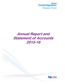 Annual Report and Statement of Accounts 2015-16