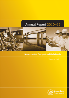 Department of Transport and Main Roads Volume 1 of 2