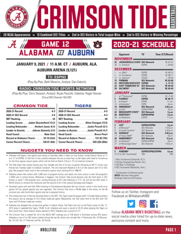 ALABAMA VS Auburn