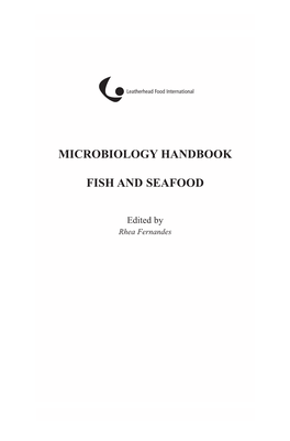 Microbiology Handbook Fish and Seafood