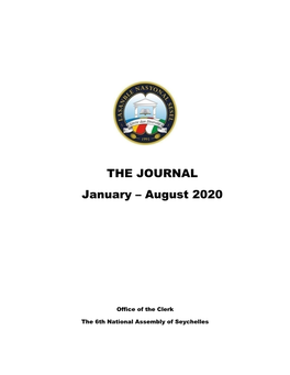 THE JOURNAL January – August 2020
